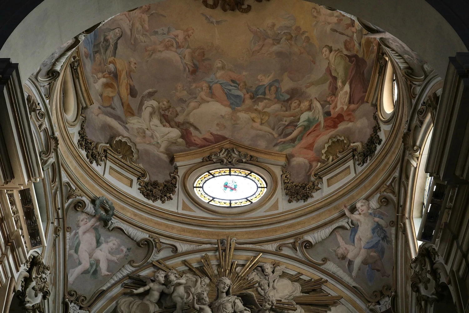 Affresco della cupola della Collegiata di San Lorenzo